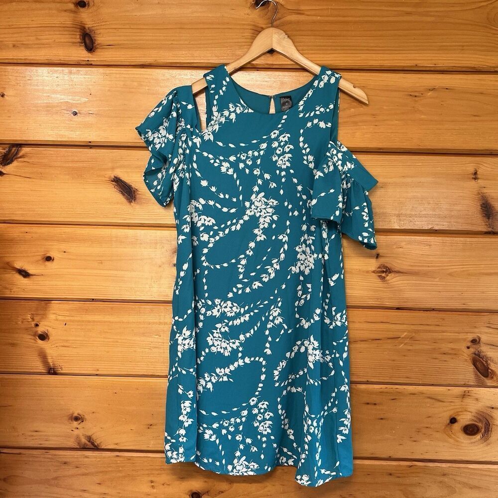 CITY STREETS, WOMEN'S. FULLY LINED, COLD SHOULDER, SHIFT TYPE DRESS, 12
